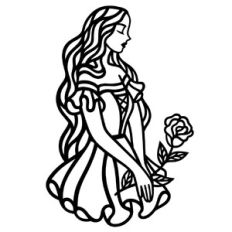 Girl with a rose