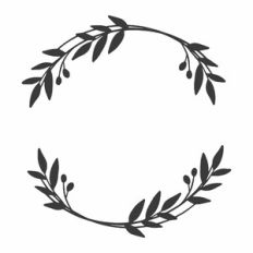Modern Leaf Split Wreath Frame