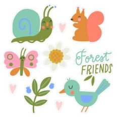 Forest Friends Sticker Set