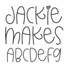 BFC Jackie Makes Whimsical Font