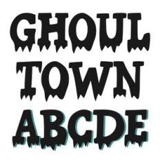 BFC Ghoul Town Solid Halloween Font