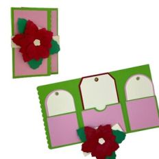 Poinsettia Double Fold Mini Album
