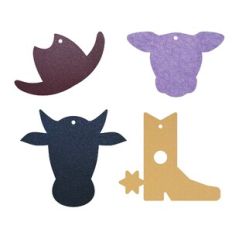 Cowgirl Western Earring Template, Faux Leather Earrings