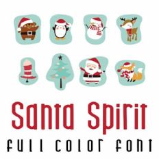 Santa Spirit Full Color Font