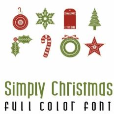 Simply Christmas Full Color Font