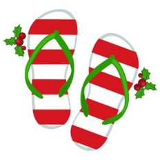 Christmas Flip Flops