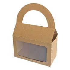 Round Handled Tote with Rectangle Window