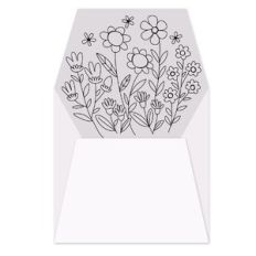 Sketch Floral Envelope