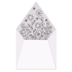 Sketch Floral Envelope