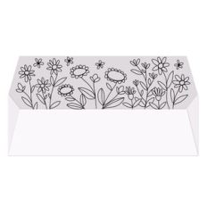 Sketch Floral Envelope