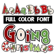 Going Christmas Color Font
