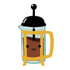 Kawaii Coffee French Press