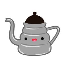 Kawaii Metal Coffee Pot