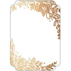gold foil floral invite background