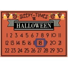 Sleepy Times til Halloween Rectangle