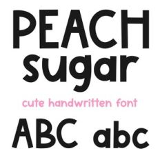 Peach Sugar Font