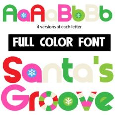 Santa's Groove Color Font