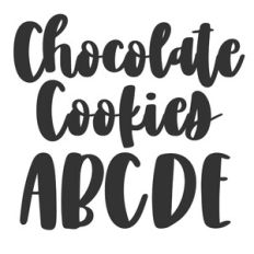 BFC Chocolate Cookies Brush Script Font