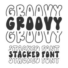 BFC Groovy Stacked Retro Font