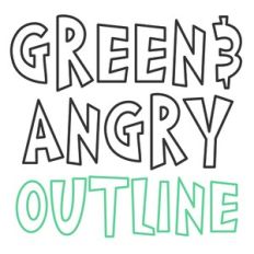 BFC Green and Angry Christmas Outline Font