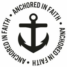 Anchored In Faith Anchor Circle Quote