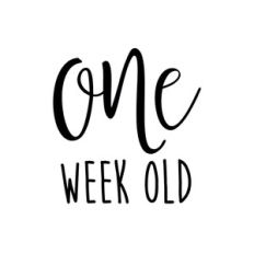 One week old