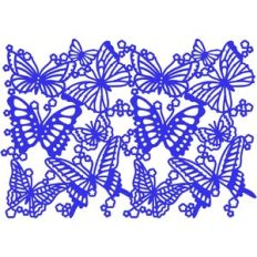 Flock of Butterflies Border