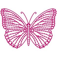 Intricate Lace Butterfly