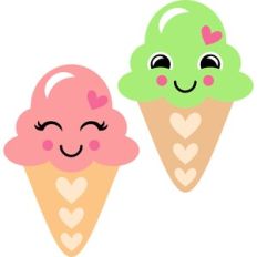 happy ice cream cones