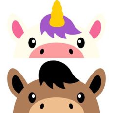 horse and unicorn borders