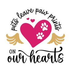 Pets Leave Paw Prints On Our Heart
