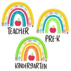 Rainbow Teacher Thru Kindergarten
