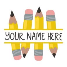 Pencil Name Bar