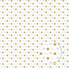 ORANGE AND BLUE FLOWERS PATTERN