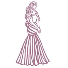 Girl in a long dress