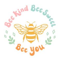 Bee Kind Bee You Bumble Bee Badge