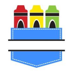 Crayon Pocket Split Monogram