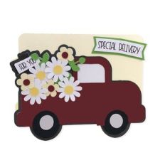 Truck with Flowers A2 Card