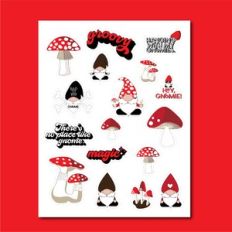 Gnomes Sticker Sheet