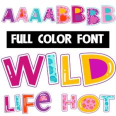 Wild Life Hot Color Font