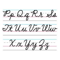 Cursive Letter Chart