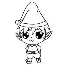 Cute Chibi Christmas Elf