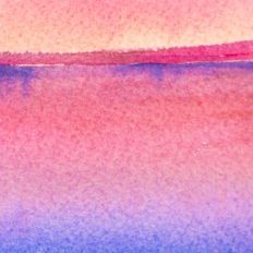 Watercolor Sunset Horizon