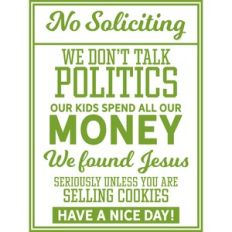 No Soliciting