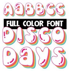Disco Days Color Font