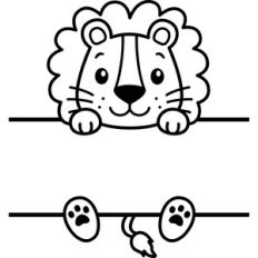 Lion Split Monogram