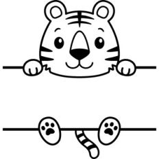 Tiger Split Monogram