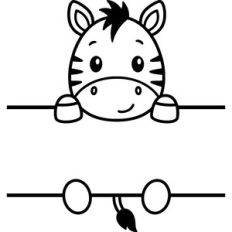 Zebra Split Monogram
