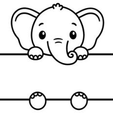 Elephant Split Monogram