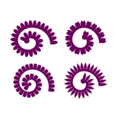 Rolled Flower, 3D Paper Flower Template